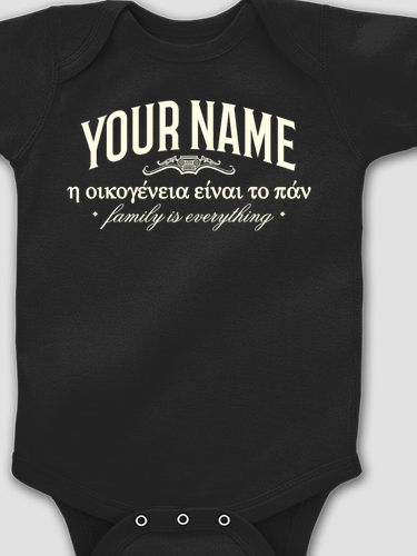 Greek Family Is Everything : Printed Baby Bodysuits