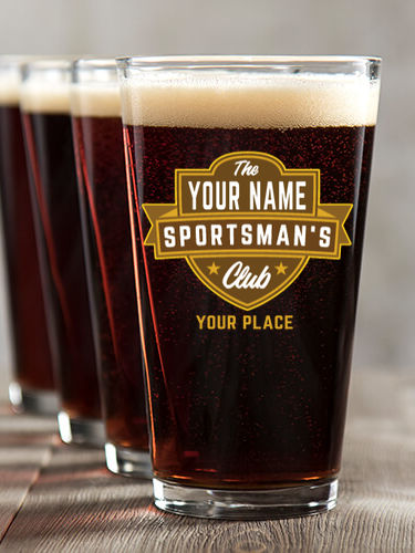 Sportsman's Club : Pint Glasses - Color Printed