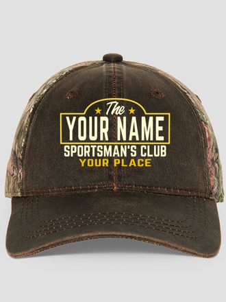 Sportsman's Club : Embroidered 2-Tone Camo Hats