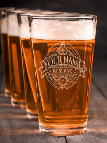 Reserve : Pint Glasses - Engraved