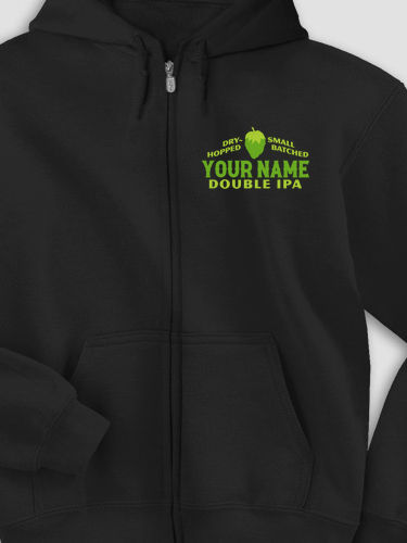 Double IPA : Embroidered Zip Hoodies