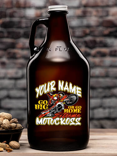 Extreme Motocross : Beer Growlers - Color Printed