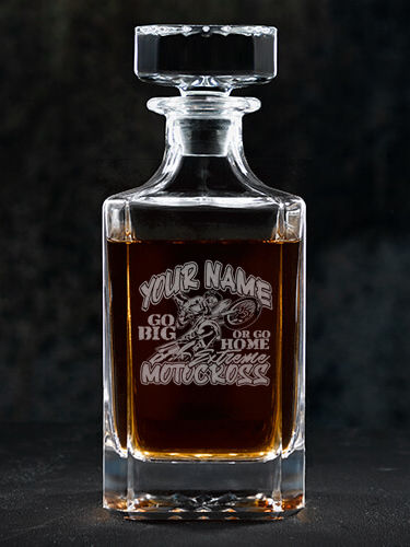 Extreme Motocross : Whiskey Decanter - Engraved