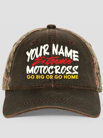 Extreme Motocross : Embroidered 2-Tone Camo Hats