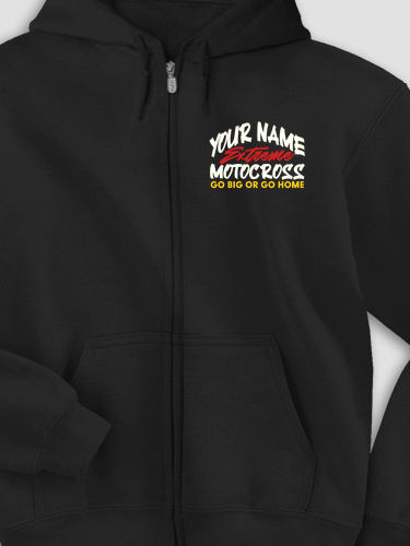 Extreme Motocross : Embroidered Zip Hoodies