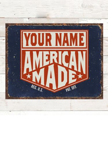 American Made : Tin Signs