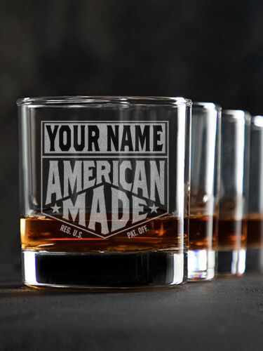 American Made : Rocks Glasses - Engraved