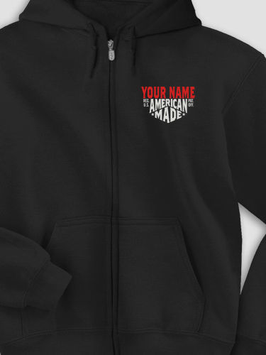 American Made : Embroidered Zip Hoodies