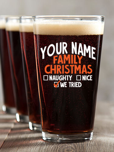 We Tried : Pint Glasses - Color Printed