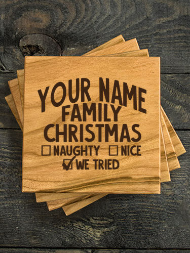 We Tried : Coasters - Engraved