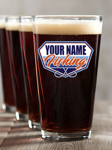Fishing : Pint Glasses - Color Printed