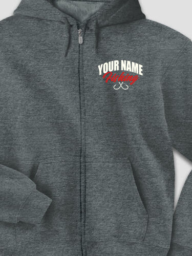 Fishing : Embroidered Zip Hoodies