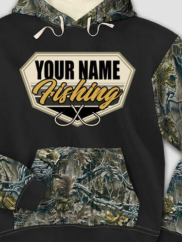 Fishing : Printed 2-Tone Camo Hoodies