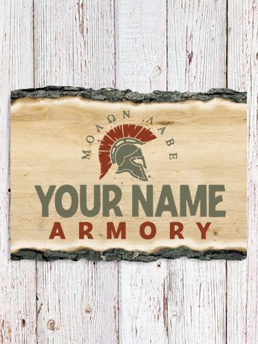 Armory : Faux Sliced Log Plaque