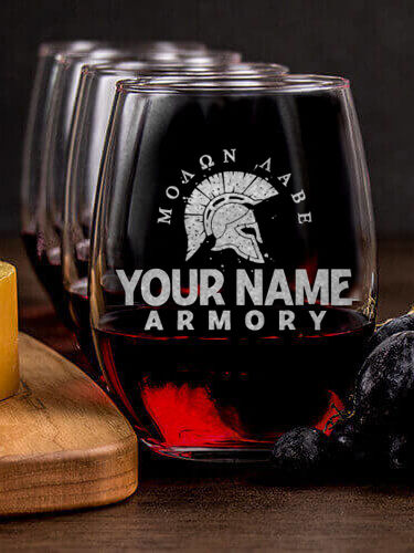 Armory : Cheese Board Wine Glass Gift Sets - Engraved