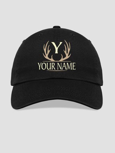 Antler Monogram : Embroidered Baseball Hats