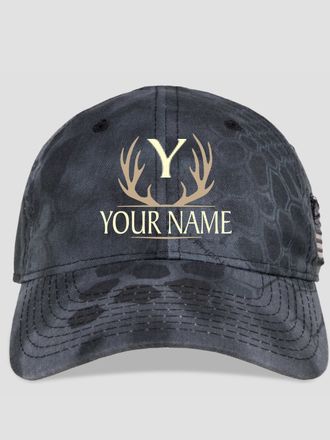 Antler Monogram : Embroidered Kryptek Tactical Camo Hats