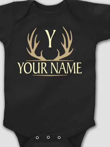 Antler Monogram : Printed Baby Bodysuits