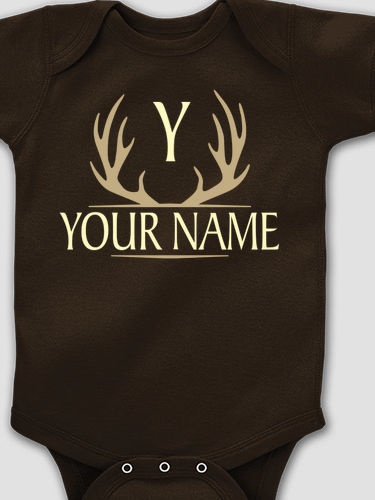 Antler Monogram : Printed Baby Bodysuits