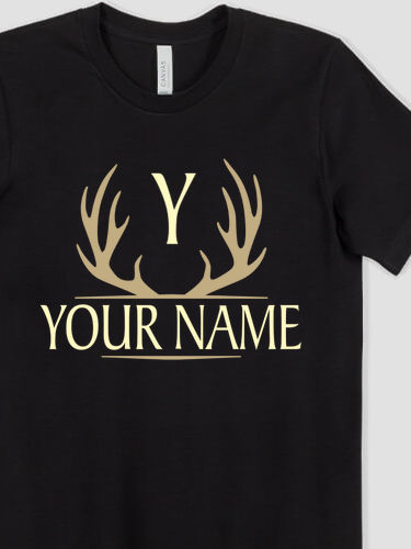 Antler Monogram : Premium Printed T-Shirts