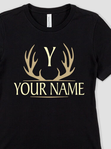 Antler Monogram : Premium Ladies T-Shirts