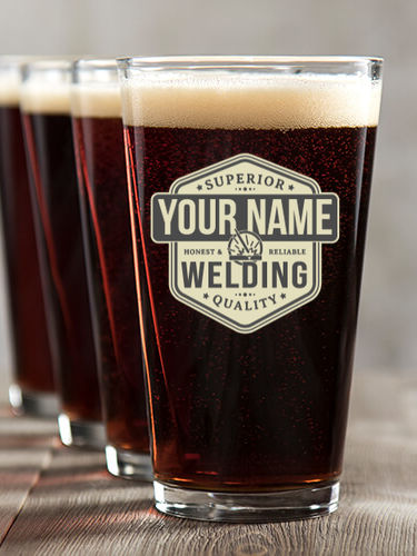 Welding : Pint Glasses - Color Printed