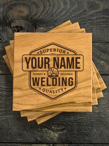 Welding : Coasters - Engraved