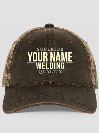 Welding : Embroidered 2-Tone Camo Hats