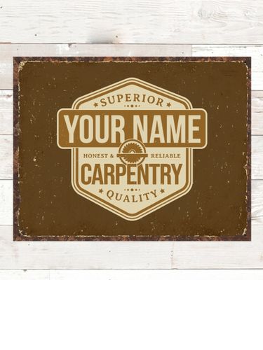 Carpentry : Tin Signs