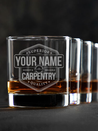 Carpentry : Rocks Glasses - Engraved