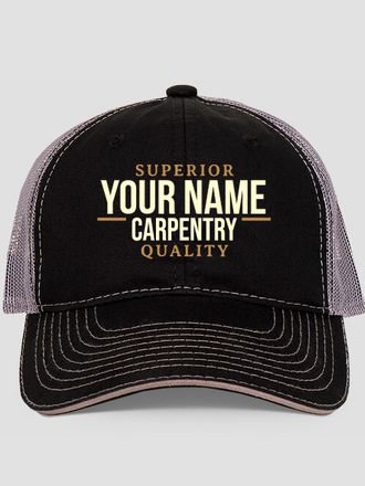 Carpentry : Embroidered Trucker Hats