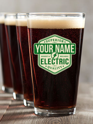Electric : Pint Glasses - Color Printed