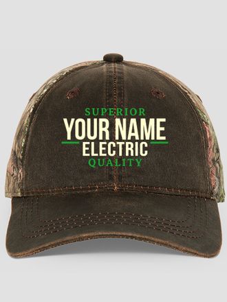 Electric : Embroidered 2-Tone Camo Hats