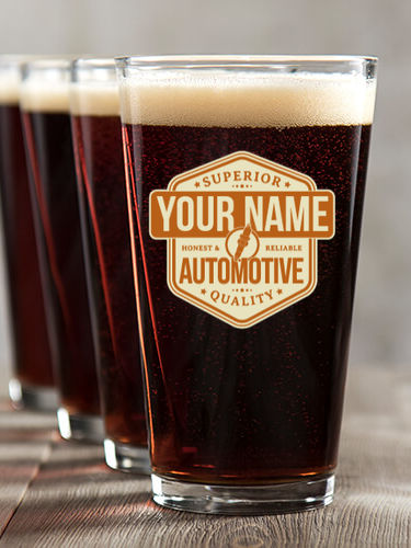 Automotive : Pint Glasses - Color Printed