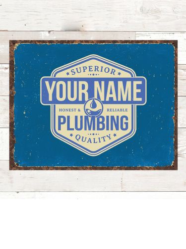 Plumbing : Tin Signs