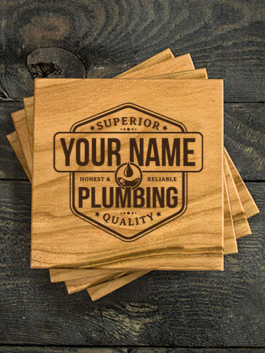 Plumbing : Coasters - Engraved
