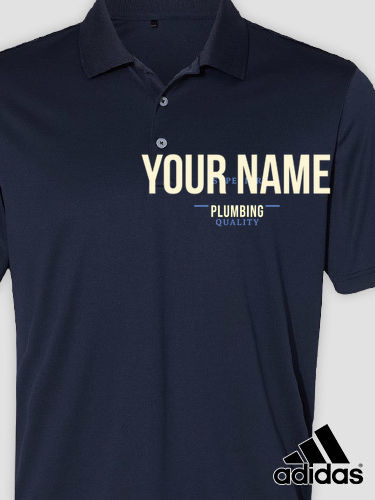 Plumbing : Embroidered Adidas&reg; Polo Shirts