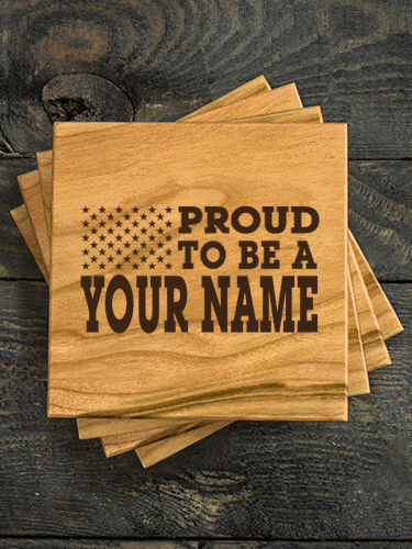 Family Flag : Coasters - Engraved