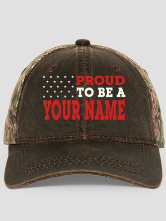 Family Flag : Embroidered 2-Tone Camo Hats