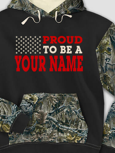 Family Flag : Printed 2-Tone Camo Hoodies
