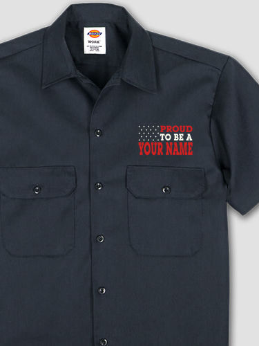 Family Flag : Embroidered Work Shirts