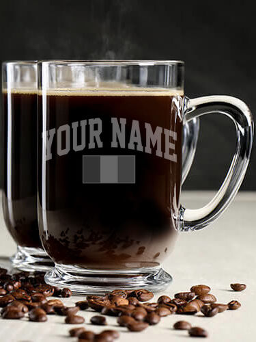 Italian Flag Varsity : Coffee Mugs - Engraved