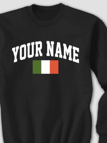 Italian Flag Varsity : Printed Sweatshirts
