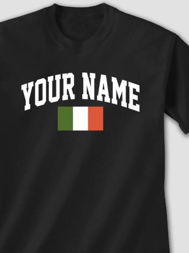 Italian Flag Varsity : Printed T-Shirts
