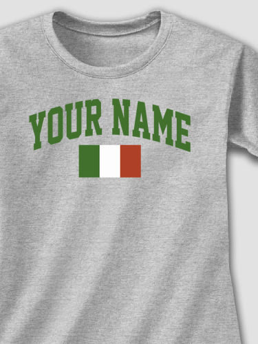 Italian Flag Varsity : Printed T-Shirts