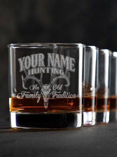 Hunting Family Tradition : Rocks Glasses - Engraved