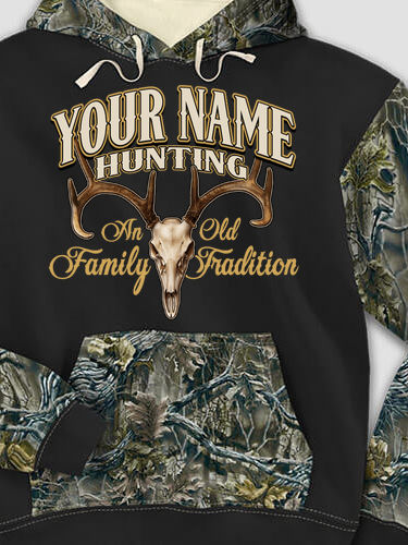 Hunting Family Tradition : Printed 2-Tone Camo Hoodies