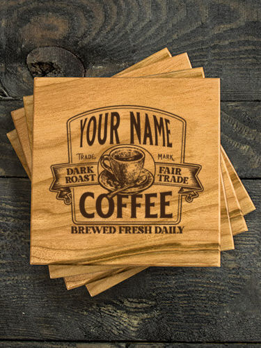 Coffee : Coasters - Engraved