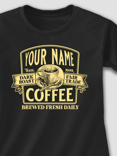Coffee : Adult Ladies Fitted T-Shirt