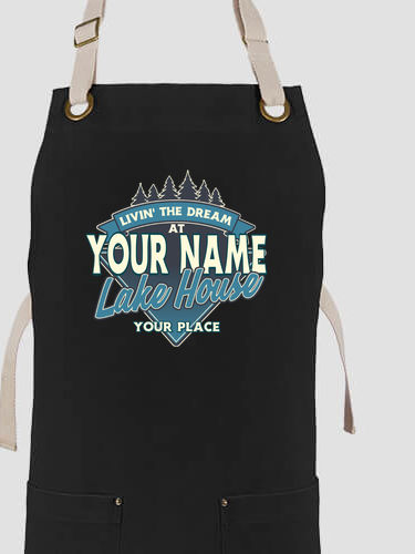 Livin' The Dream Lake House : Printed Canvas Work Aprons